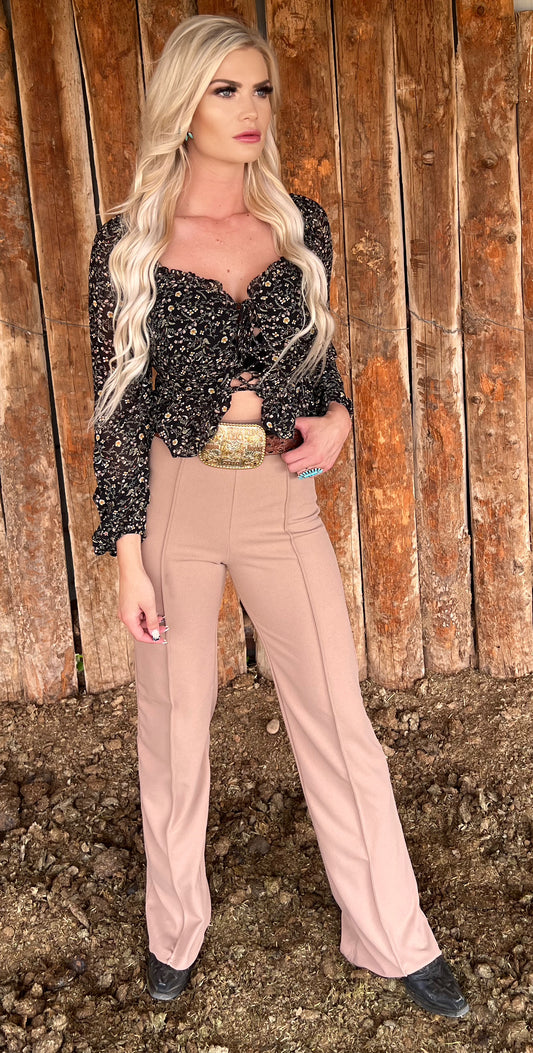 VINTAGE COWGIRL TAN PANTS