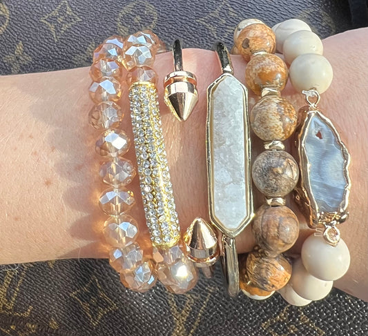 STACKED NEUTRAL BRACELETS