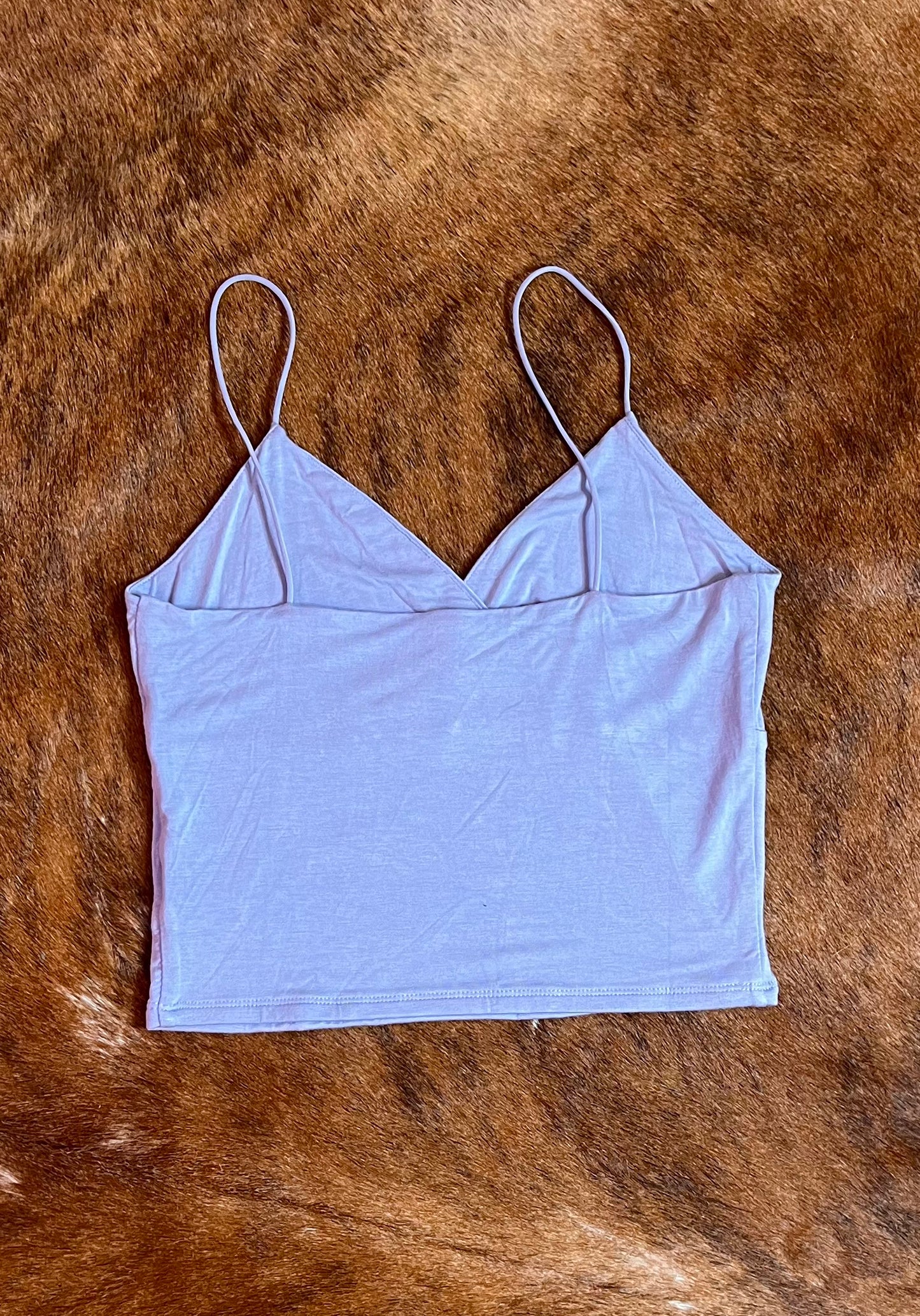 LORETTA BLUE V-NECK TANK TOP