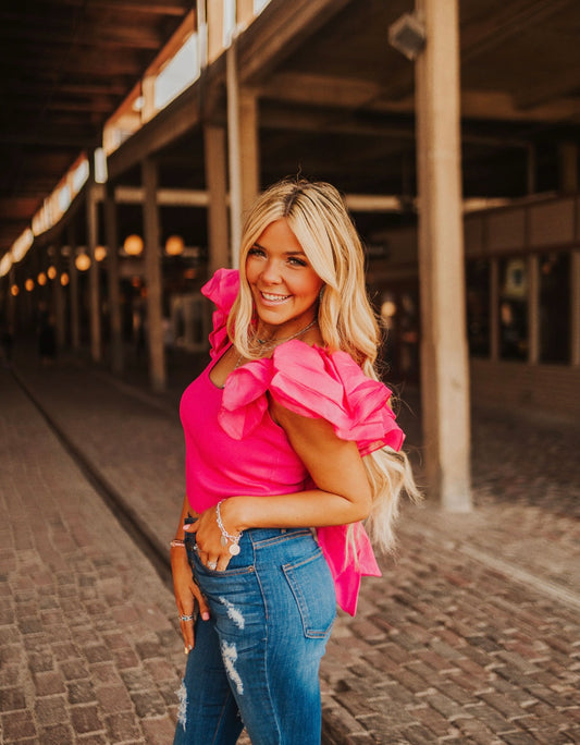 PRETTY AND PINK TOP