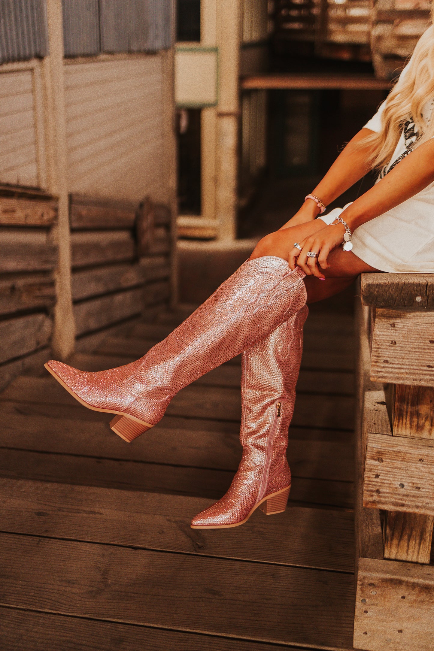 COWBARBIE PINK BOOTS